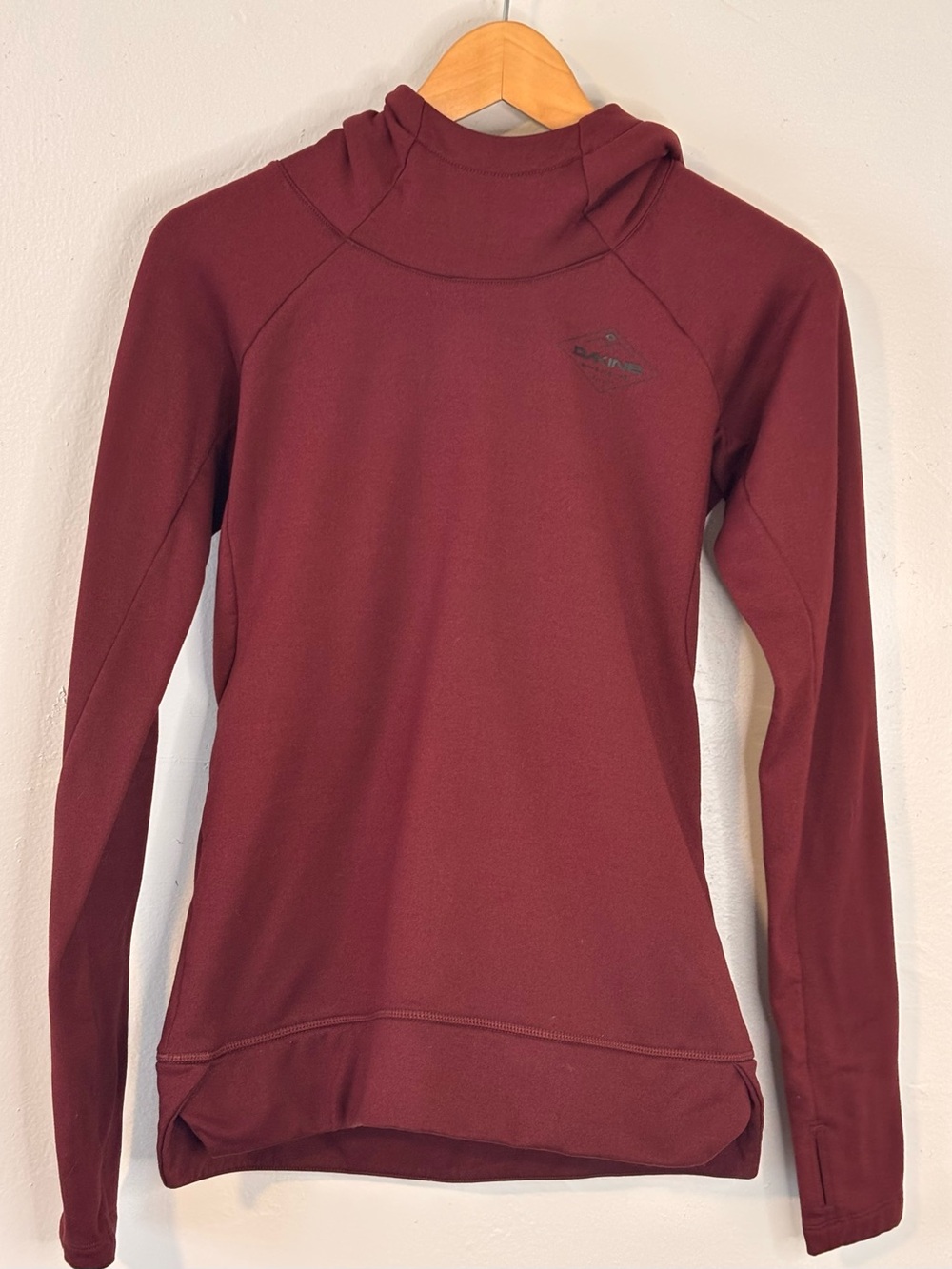 Dakine Burgundy Hoodie Men’s Small Built In Face Mask